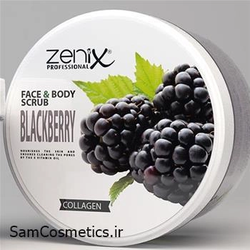 اسکراب (لایه بردار) صورت و بدن زنیکس | Zenix مدل بلک بری حجم 275 میل