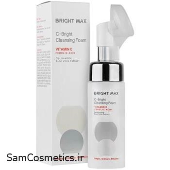 فوم شستشو برایت مکس مدل C برایت 150 میل | BRIGHT MAX Cleansing Foam | مناسب انواع پوست