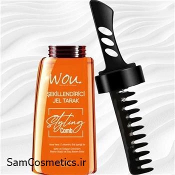 ژل مو WOU با شانه مخصوص حجم 260 میل | WOU Şekillendirici Jel Tarak