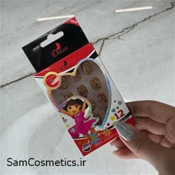 ناخن مصنوعی کودک دالاس | Dalass مدل اکلیلی طلایی تیره کد 3959