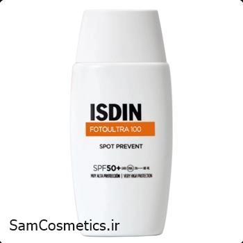 ضد آفتاب ضد لک ایزدین مدل FotoUltra 100 Spot Prevent SPF 50+ حجم 50 میل | ISDIN