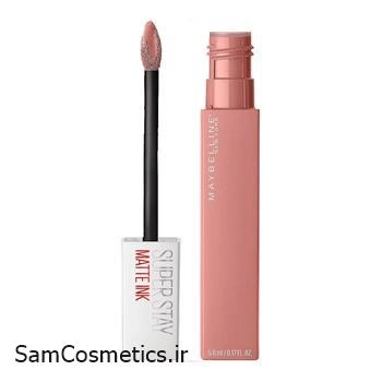 رژ لب مایع مات میبلین | maybelline مدل سوپر استی  رنگ 60 حجم 5 میل