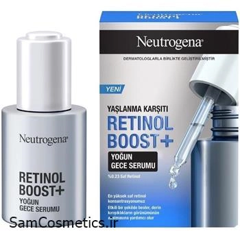 سرم ضد پیری شب نوتروژینا | Neutrogena مدل رتینول بوست حجم 30 میل