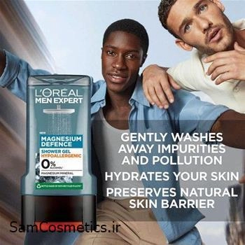 شامپو بدن مردانه لورال Magnesium Defense حجم 400 میل | L'Oréal Parisl