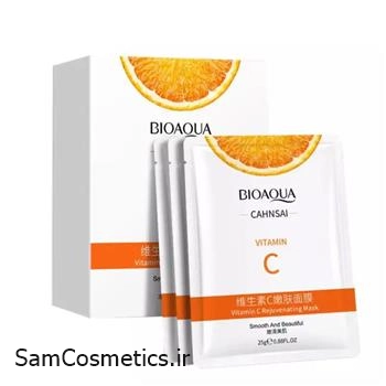 ماسک ورقه ای بیوآکوا | Bioaqua مدل ویتامین سی جوان کننده وزن 25 گرم