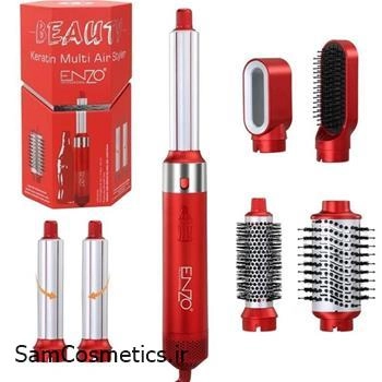 سشوار انزو ایررپ 6 کاره کوکاکولا طرح دایسون | ENZO 6-in-1 Keratin Multi Air Style | انزو مدل EN-6227
