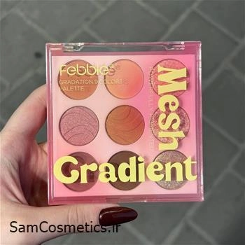 پالت سایه فبل 9 رنگ کد Febble Baby rose pink