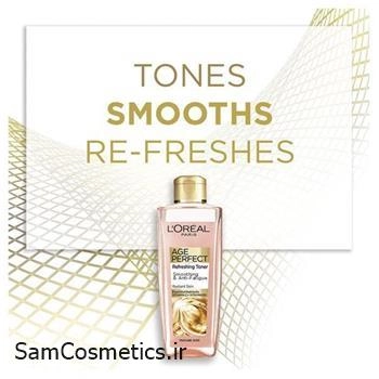 تونر ضد پیری لورال | L'OREAL مدل Age Perfect مناسب پوست های بالغ و رو به سن حجم 200 میل
