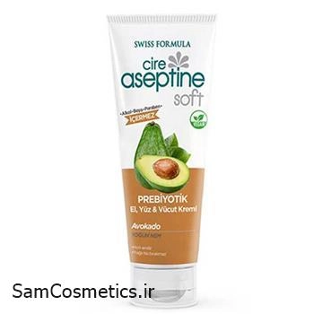 کرم مرطوب کننده تیوپی دست سافت آسپتین عصاره آووکادو حجم 200 میل | Cire Aseptine Soft