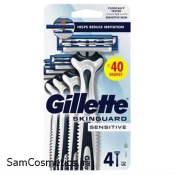 تیغ اصلاح مردانه ژیلت | gillette مدل Skinguard بسته 4 تایی