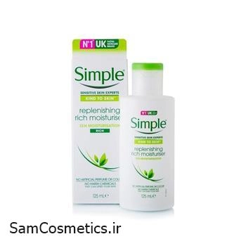 کرم آبرسان و مرطوب کننده سیمپل | Simple مدل Rich حجم 125 میل