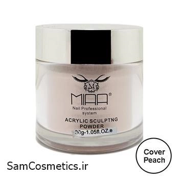 پودر کاشت ناخن 30 گرمی MIAA cover of peach