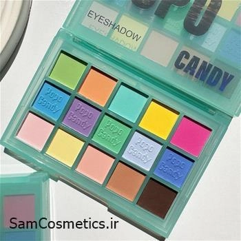 پالت سایه 15 رنگ پاستلی POPO CANDY