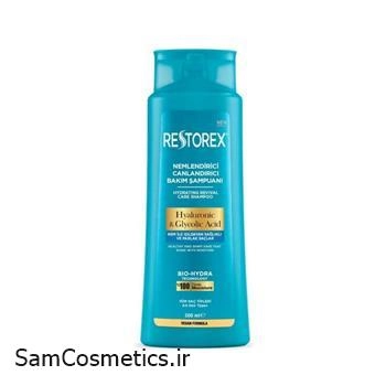 شامپو مو رستورکس مدل آبرسان HYALURONIC & GLYCOLIC ACID حجم 500 میل