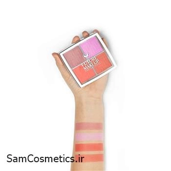 پالت رژگونه 4 رنگ future makeup مدل 3602