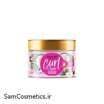 کرم مو داخل حمام مو فر اینکتو | Inecto سری Curl حاوی عصاره نارگیل حجم 300 میل