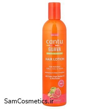 لوسیون آبرسان و پروتئین رسان موی فر کنتو گواوا زنجبیل 354 میل | Cantu Guava & Ginger Hair Lotion