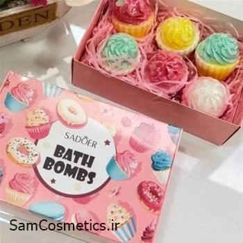 بمب حمام (کوکتل پدیکور) 6 تایی سادور | SADOER مدل کاپ کیک