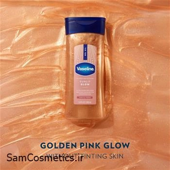 روغن بدن شاین وازلین مدل Sunlit Glow حجم 200 میل | Vaseline Glazed and Glisten Body Gel Oil