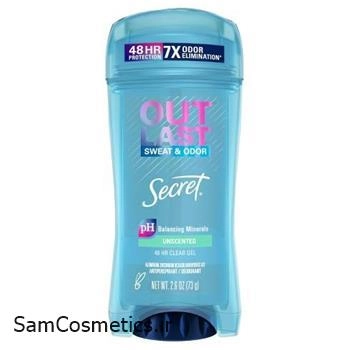 مام ژلی زیر بغل سکرت | Out Last Secret مدل Unscented حجم 73 گرم