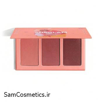 پالت رژگونه پودری 3 رنگ شیگلم مدل SunSet Cruise حجم 18 گرم | SHEGLAM Sweet Cheeks Blush Trio