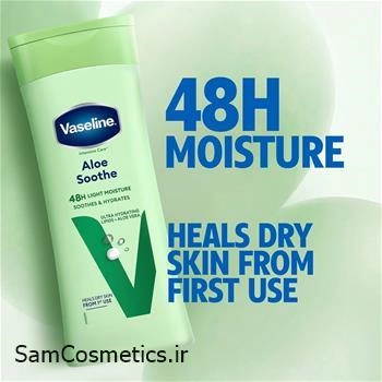 لوسیون بدن وازلین مدل Aloe Soothe حجم 400 میل | Vaseline