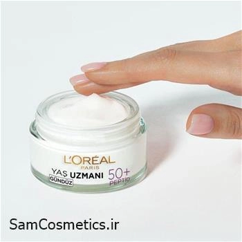 کرم شب ضد چروک و بازسازی کننده لورال | L'OREAL بالای 50 سال سری Yas Uzmani حجم 50 میل
