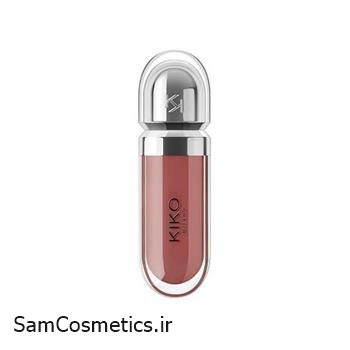 لیپ گلاس کیکو میلانو 3D Hydra شماره 21 (Brun Rose) حجم 6.5 میل | KIKO Milano 3D Hydra Lipgloss