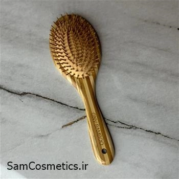 برس چوبی GNV BEAUTY مدل بیضی راه راه
