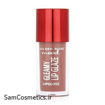 برق لب (لیپ گلاس) گلدن رز | Golden Rose مدل Mood Gleamy کد 201 Nude Kiss