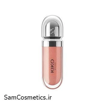 لیپ گلاس کیکو میلانو 3D Hydra شماره 19 (Cream Cashmere) حجم 6.5 میل | KIKO Milano 3D Hydra Lipgloss