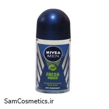 مام رول زیر بغل مردانه نیوا مدل Fresh Power حجم 50 میل | Nivea Deodorant Roll-On | ضد تعریق