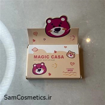 پک برق لب (لیپ گلاس) 5 تایی خرسی Magic casa