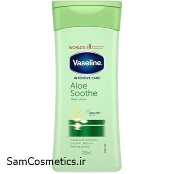 لوسیون بدن وازلین | Vaseline مدل Aloe Soothe حجم 200 میل