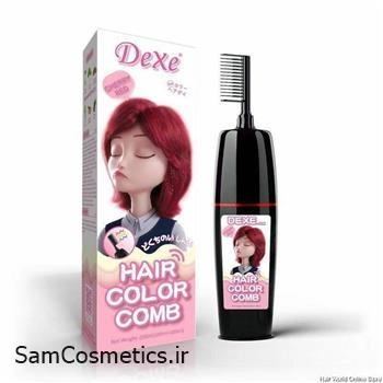 شامپو رنگ مو شانه دار دکسی | Dexe کد cherry red حجم 200 میل
