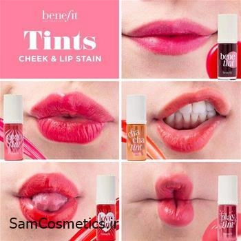 تینت لب و گونه بنفیت رنگ گلبهی | benefit Cheek & Lip PLAYTINT | مدل PLAYTINT
