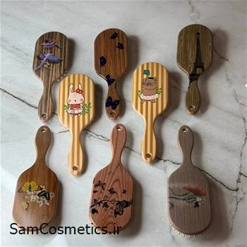 برس چوبی پشت طرحدار