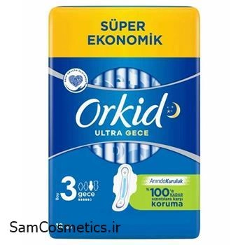 نوار بهداشتی ارکید مدل ULTRA GECE سایز 3 بسته 18 عددی
