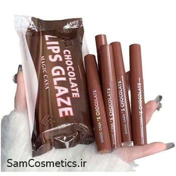 پک 5 تایی رژ لب مایع شکلاتی Magic casa