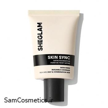 کرم پودر ساتین شیگلم کد Fair حجم 30 میل | Sheglam Skin Sync Satin Foundation
