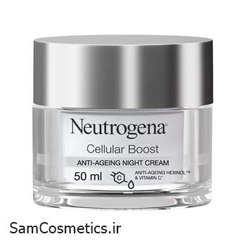 کرم شب ضد پیری نوتروژینا | Neutrogena مدل Cellular Boost با SPF20 حجم 50 میل