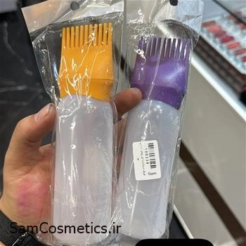 ظرف شانه دار روغن ریز مو ( روغن تراپی )