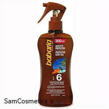 اسپری روغن سولار و آفتاب باباریا حجم 300 میل | BABARIA PROTECTIVE SUN/SOLAR OIL
