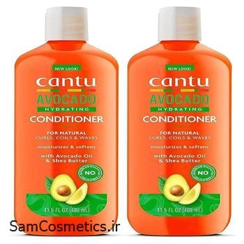 نرم کننده فاقد سولفات کنتو حاوی آووکادو 400 میل | Cantu Avocado Hydrating Conditioner | موهای فر