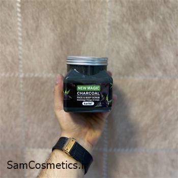 اسکراب لایه بردار صورت و بدن زغال کاریت