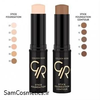 کانتور استیکی گلدن رز | GOLDEN ROSE Stick Foundation Contour شماره 12