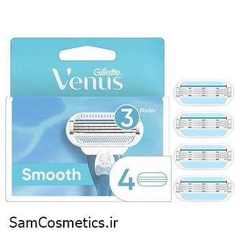 تیغ یدک 4 عددی ژیلت ونوس | VENUS مدل SMOOTH