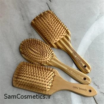 برس چوبی GNV BEAUTY مدل بیضی راه راه
