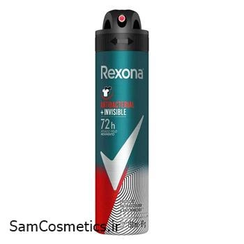 اسپری رکسونا | Rexona مدل Antibacterial+Invisible 72h حجم 200 میل