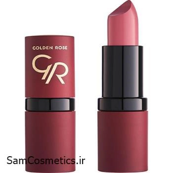 رژ لب جامد گلدن رز | Golden Rose Velvet Matte | کد 07 Rose Bud